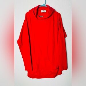 Vintage Zoran Hoodie And Skirt Set Red One Size Fits Most Cotton Sweater